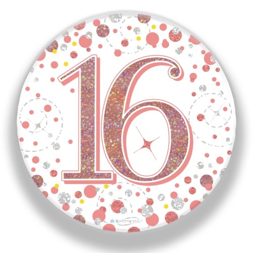Sparkling Fizz #16 Rose Gold Badge