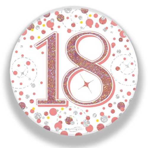 Sparkling Fizz #18 Rose Gold Badge
