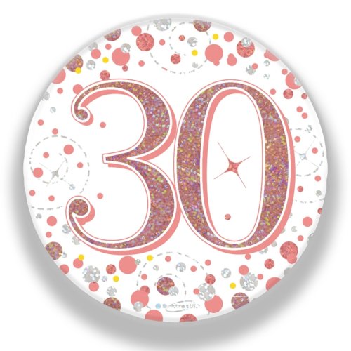 Sparkling Fizz #30 Rose Gold Badge