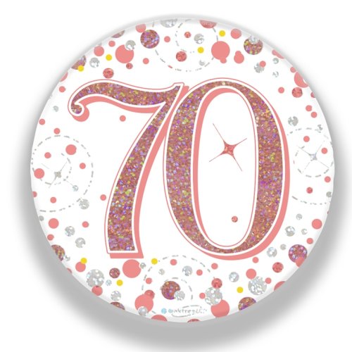 Sparkling Fizz #70 Rose Gold Badge