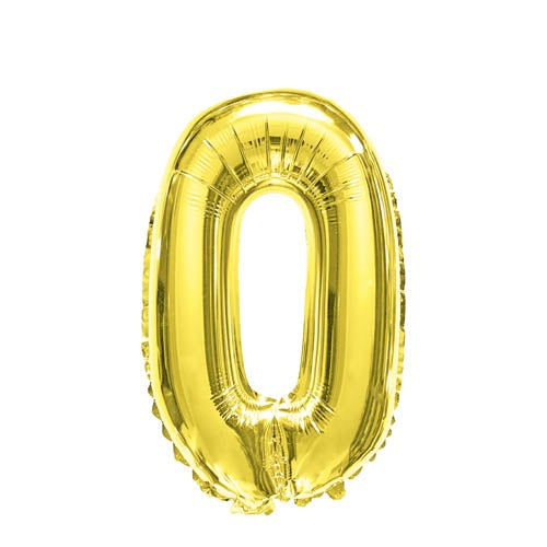 Balloon Foil 35cm Gold O
