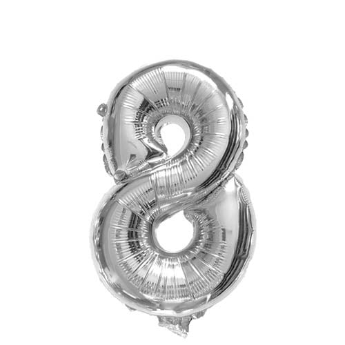 Balloon Foil 35cm Silver #8