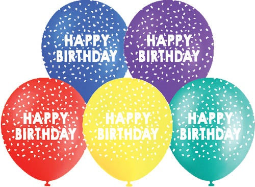 Balloon Printed - Happy Birthday