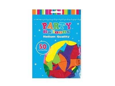 Balloons 25cm Assorted (Pack of 50)