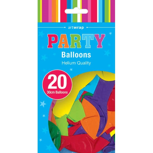 Balloons 30cm Assorted (Pack of 20)