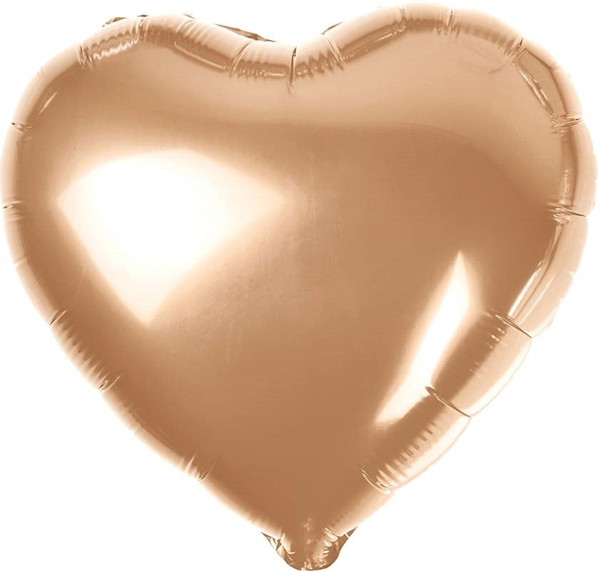 Balloons Foil 45cm Heart Rosegold