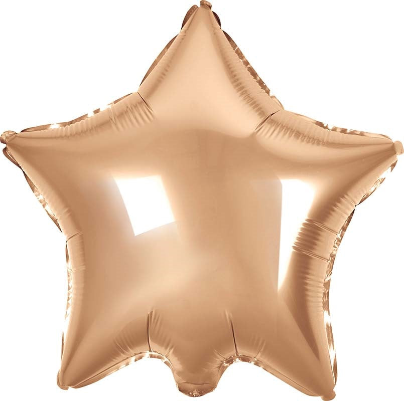 Balloons Foil 45cm Star Rosegold