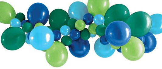 Balloons Garland 40Pk Blue Green