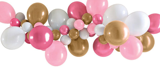 Balloons Garland 40Pk Pink White