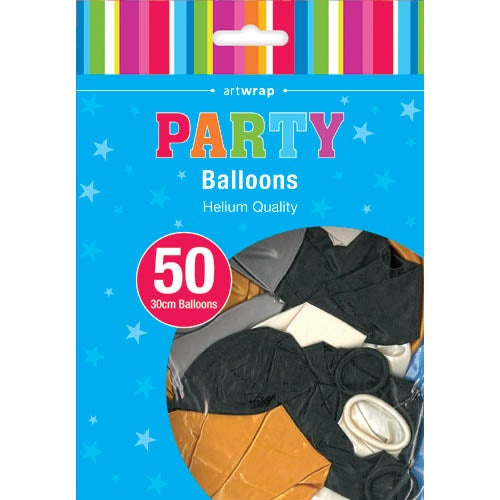 Balloons Metallic 30cm Assorted (Pack of 50)