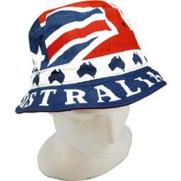 Bucket Hat Washed Cotton - Flag Design