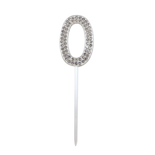 Cake Topper Diamante Num #0