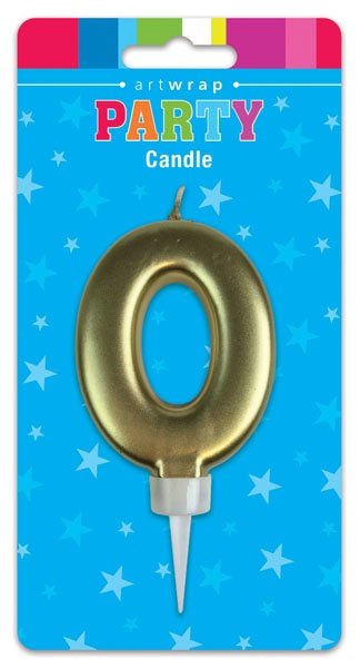 Candle Gold Num #0