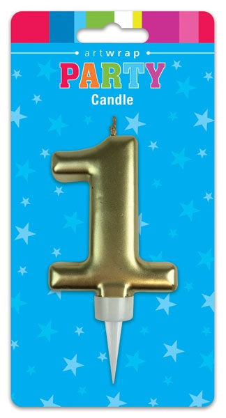 Candle Gold Num #1