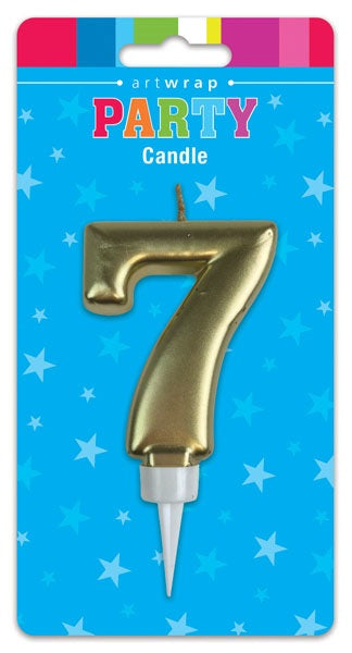 Candle Gold Num #7