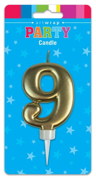 Candle Gold Num #9