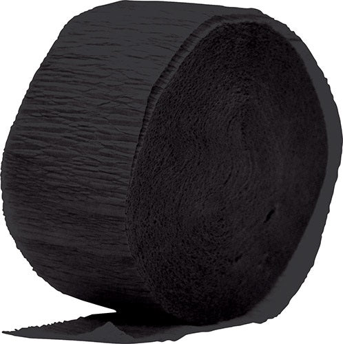 Crepe Streamer 24M  Black