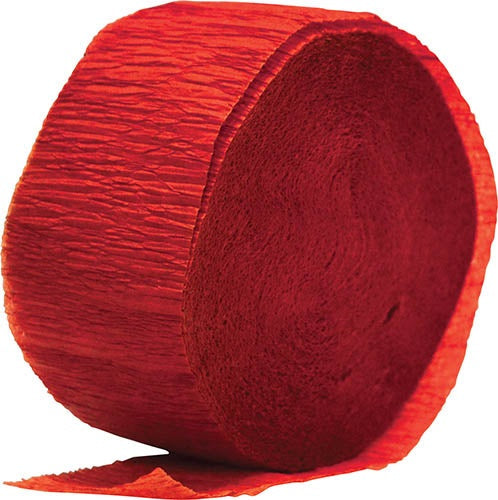 Crepe Streamer 24M  Red