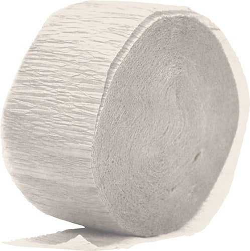 Crepe Streamer 24M  White