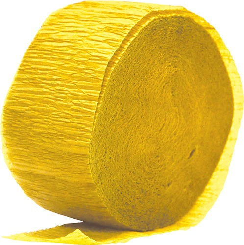 Crepe Streamer 24M  Yellow