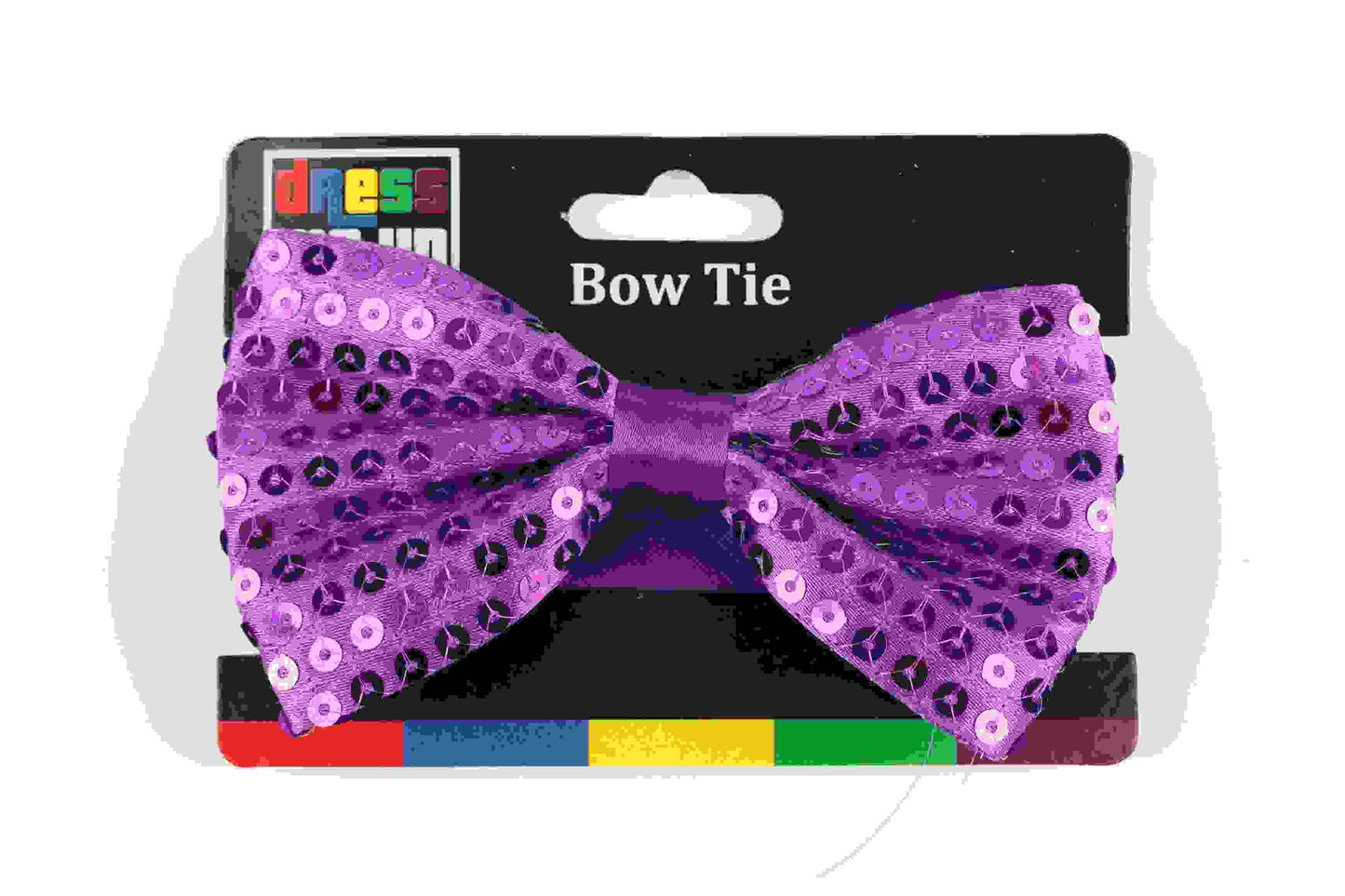 Dark Purple Sequin Bow Tie