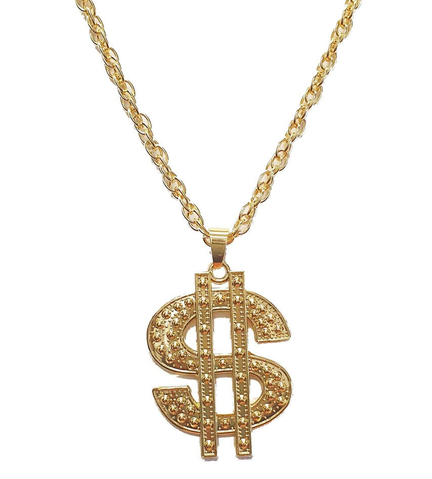Dollar Heavy Metal Gold Necklace