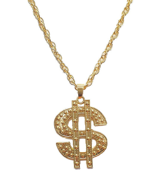 Dollar Heavy Metal Gold Necklace
