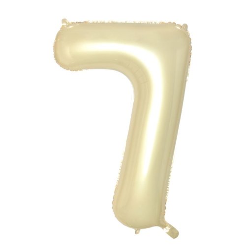 Helium INFLATED Luxe Gold Number #7 Foil Balloon