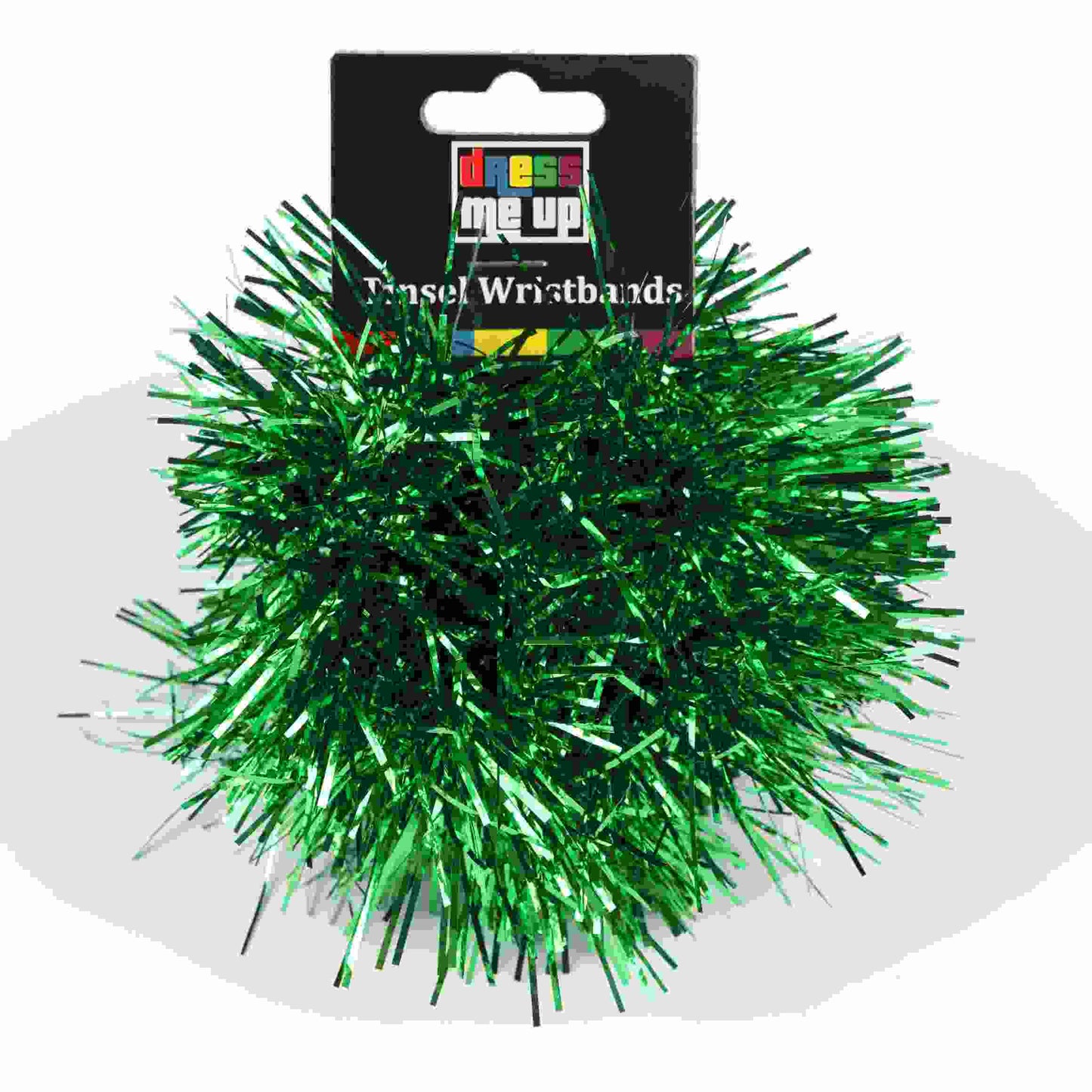 Green 2Pk Tinsel Wristbands