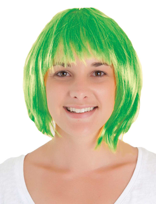 Green Bob Wig