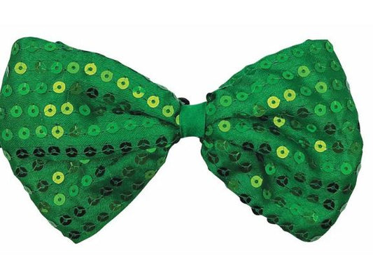 Green Neon Sequin Tie