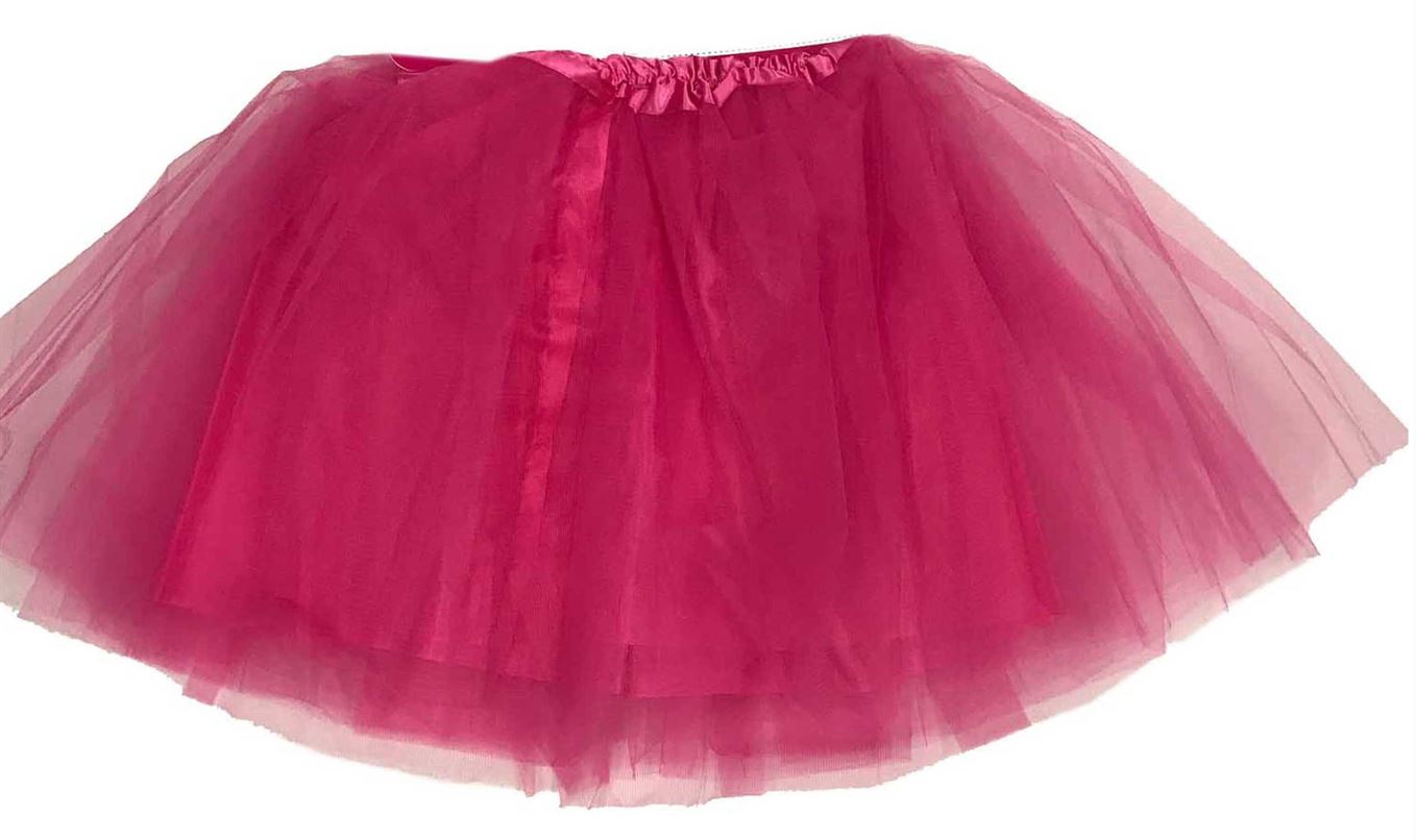 Hot Pink Lined 4 Layer Tutu 40Cm