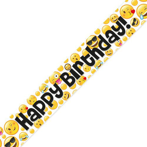 Happy Birthday Emoji Banner