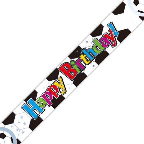 Happy Birthday Football Banner