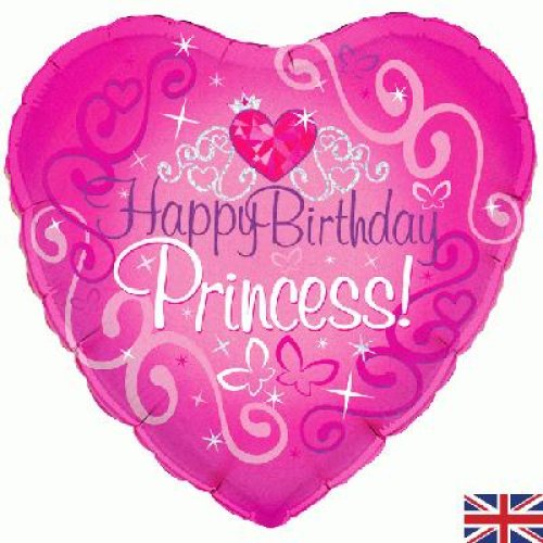 Happy Birthday Princess Pink Heart Heart
