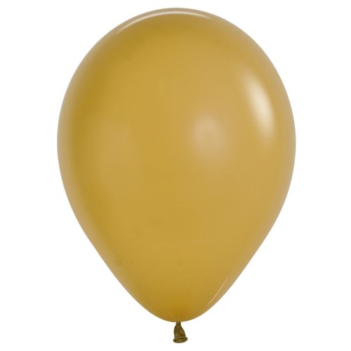 Helium INFLATED Brown Latex Balloon