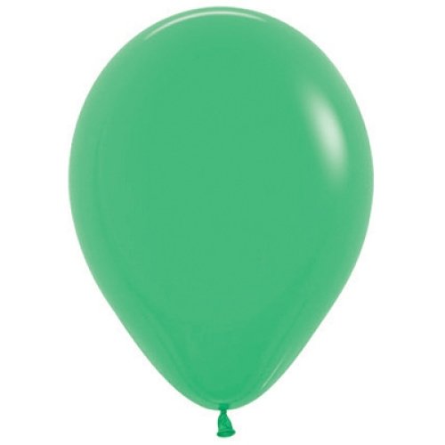 Helium INFLATED Green Latex Balloon
