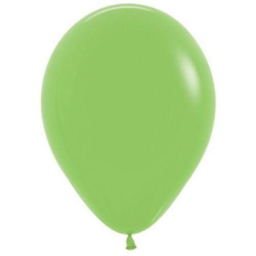 Helium INFLATED Lime Green Latex Balloon