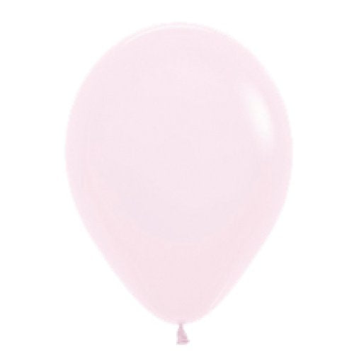 Helium INFLATED Matte Pastel Pink Latex Balloon