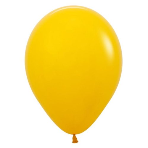 Helium INFLATED Yellow Latex Balloon