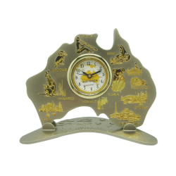 Map Watch with Boomerang Stand - Copper Color