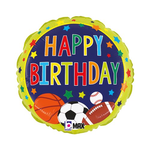 Helium INFLATED Multi Sports Birthday Round