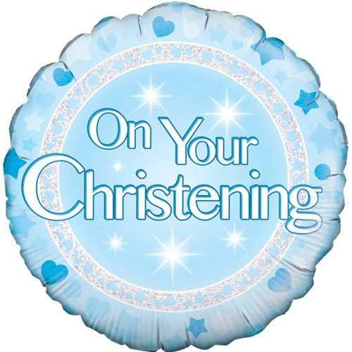 On Your Christening Blue - Round