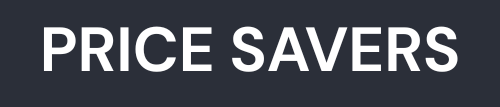 Text 'PRICE SAVERS' on a black background
