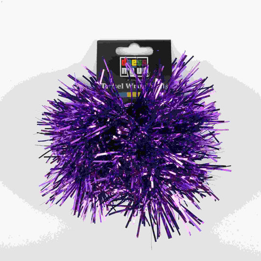 Purple 2Pk Tinsel Wristbands