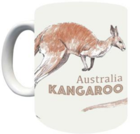 Porcelain Coffee Mug with Box - Kangaroo