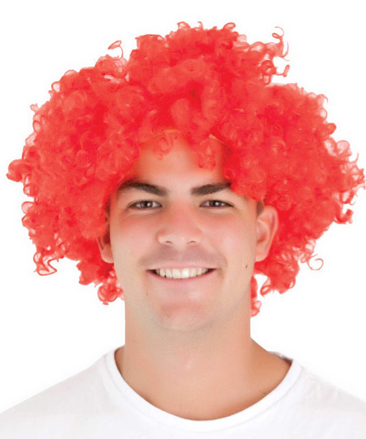Red Deluxe Jumbo Afro Wig