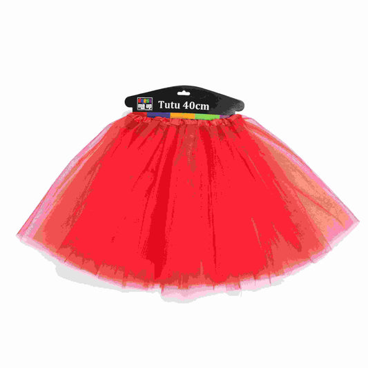 Red No Lining Tutu 40Cm