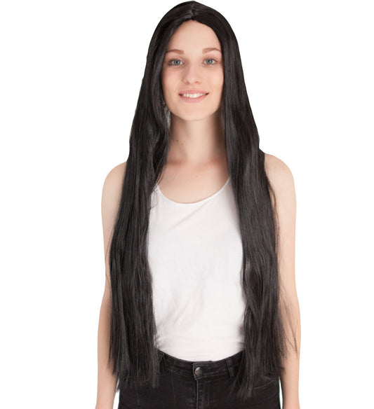Super Long Black Wig 75Cm