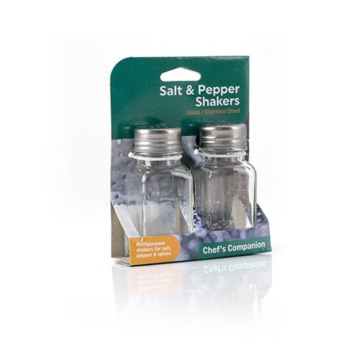 Shaker Salt and Pepper Glass 2Pk